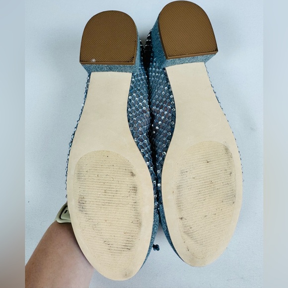 Steve Madden Cherish Mesh Denim Ballet Flat Blue Women’s 7.5 Retail $89 - Picture 3 of 8
